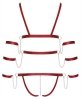 Uwodzicielskie body harness Bad Kitty Strap Body red L
